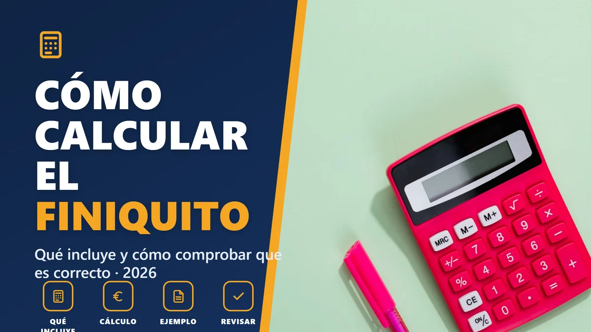 Cómo calcular el finiquito en 2026: qué incluye y cómo comprobar que es correcto