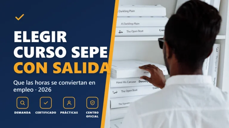 Cómo elegir un curso del SEPE con salida laboral real 2026