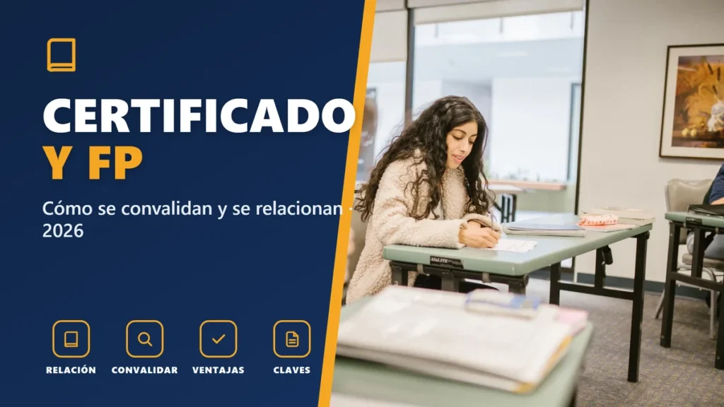 Convalidar un certificado de profesionalidad con la FP en 2026: cómo funciona