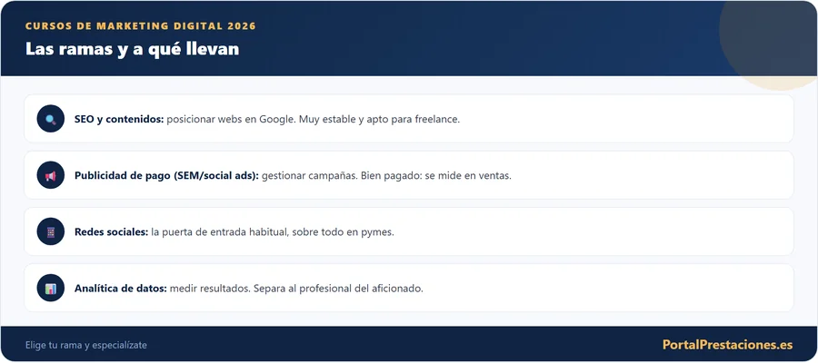 Las ramas del marketing digital