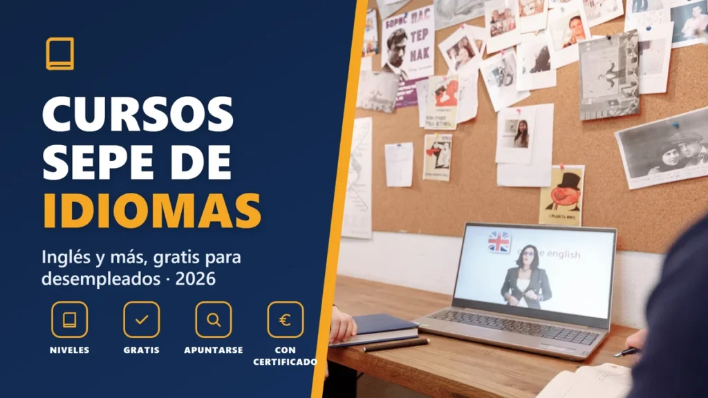 Cursos SEPE de idiomas 2026: inglés y otros idiomas gratis para desempleados