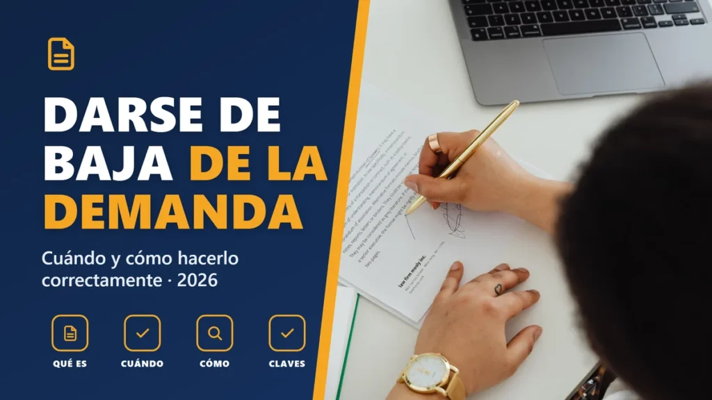 Darse de baja de la demanda de empleo en 2026: cuándo y cómo hacerlo