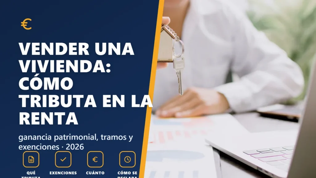 Cómo declarar la venta de una vivienda en la Renta 2026: ganancia patrimonial y exenciones