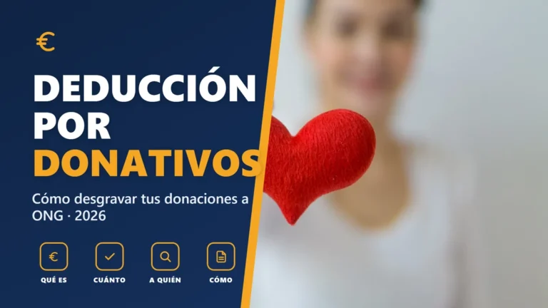 Deducción por donativos a ONG en la renta 2026