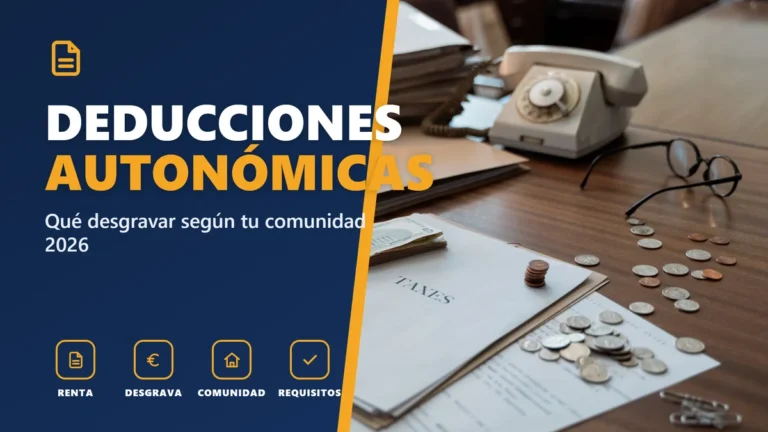 Deducciones autonómicas de la renta 2026: qué desgravar