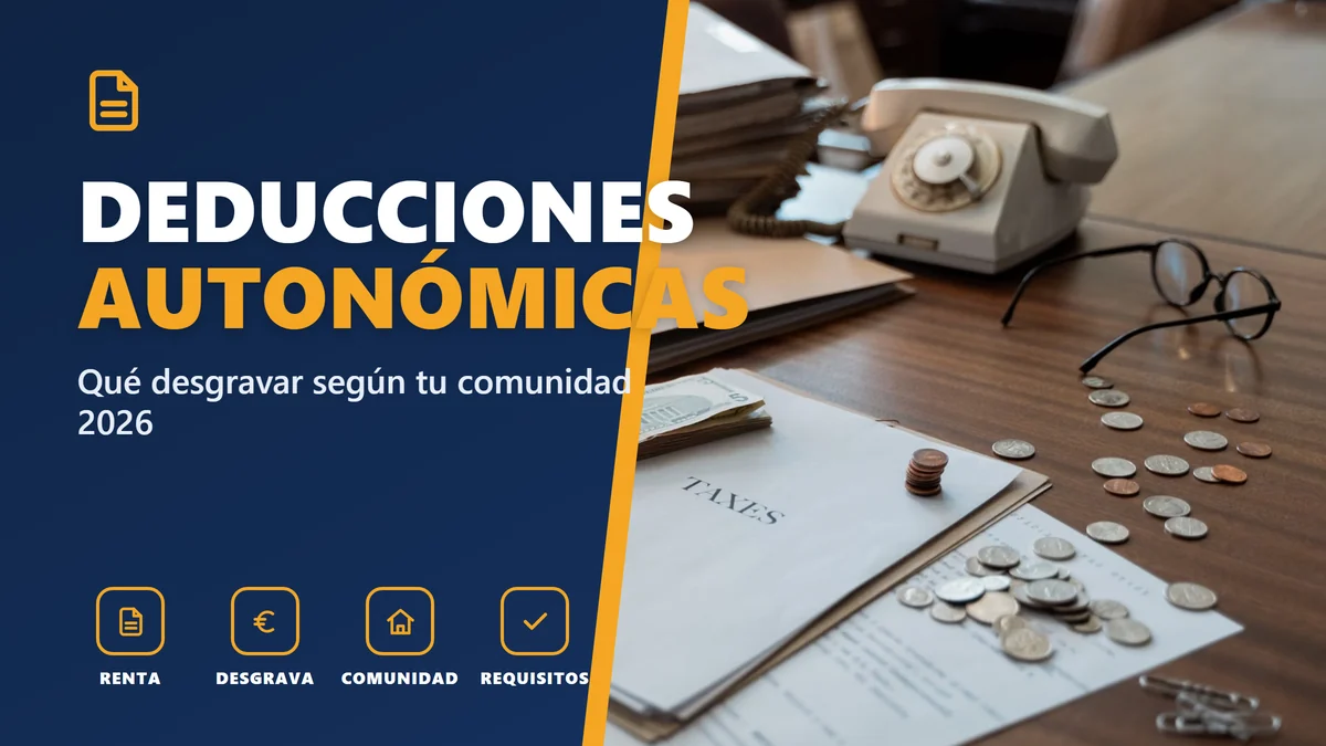 DEDUCCIONES AUTONÓMICAS - Qué desgravar según tu comunidad 2026