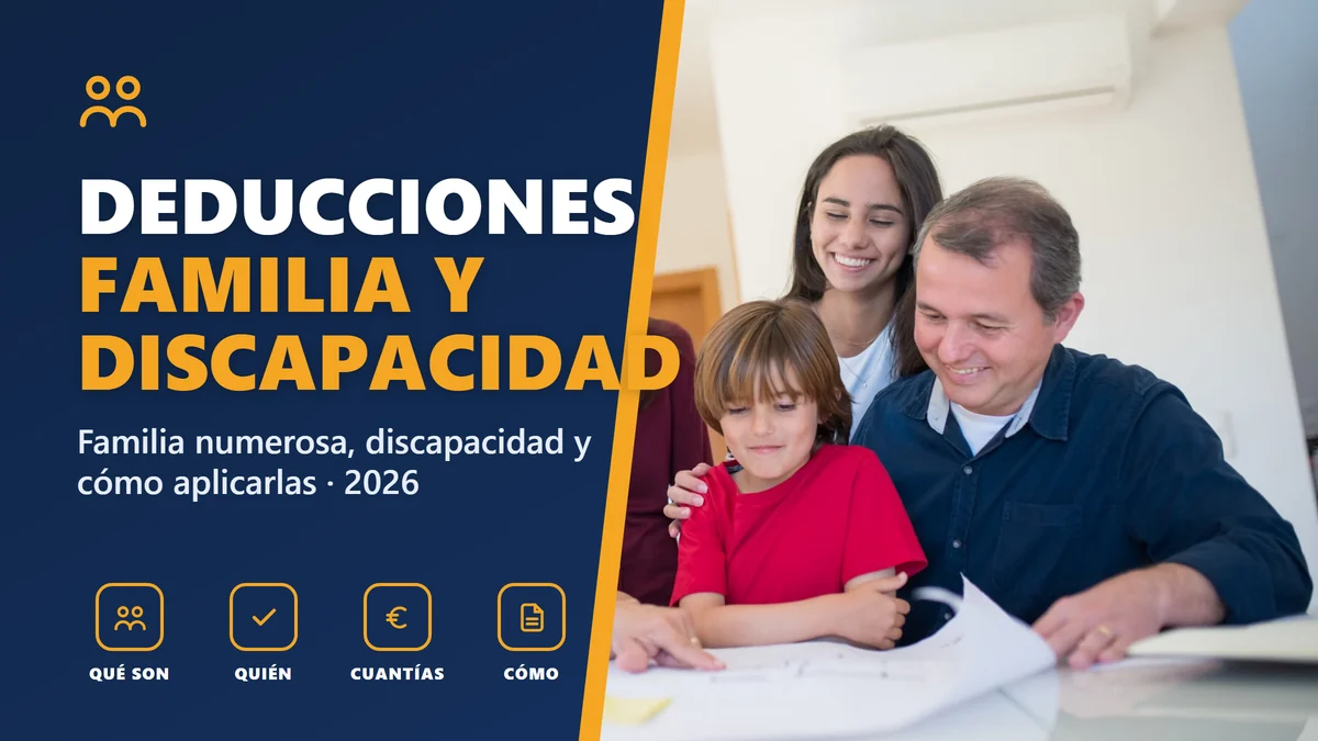 Deducciones por familia numerosa y discapacidad en la renta 2026: cómo aplicarlas