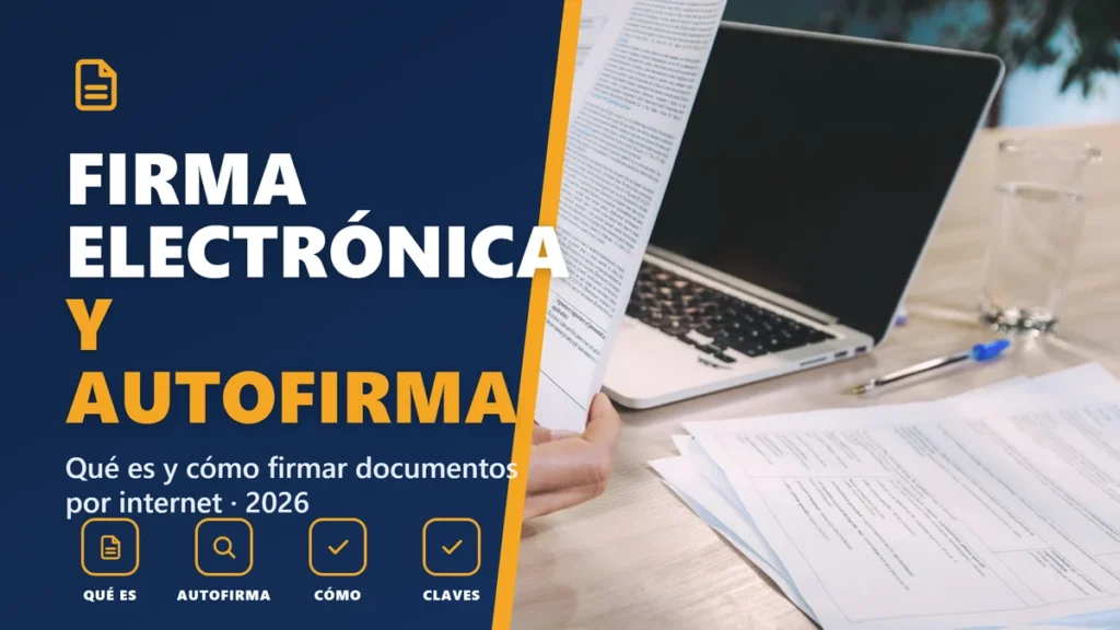 Autofirma y la firma electrónica en 2026: qué es y cómo firmar documentos por internet