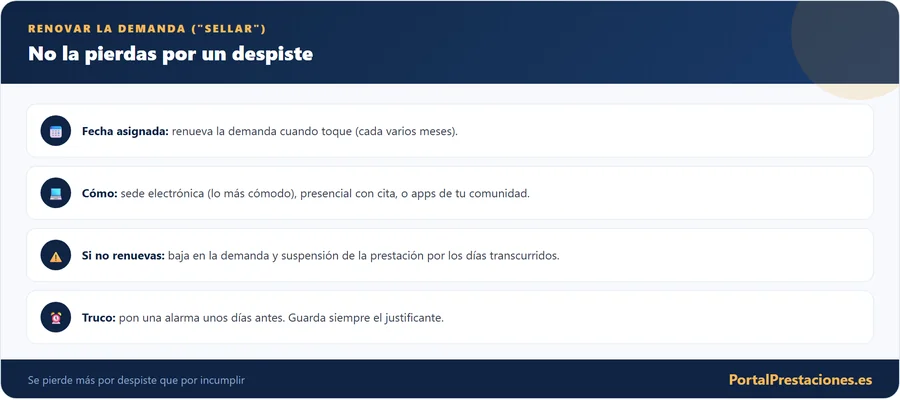Renovar la demanda sin perderla