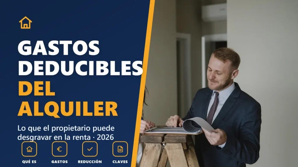 Gastos deducibles del alquiler para el propietario en la renta 2026