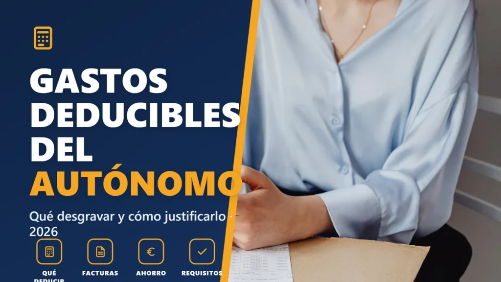 Gastos deducibles del autónomo en 2026: qué puedes desgravar y cómo justificarlo