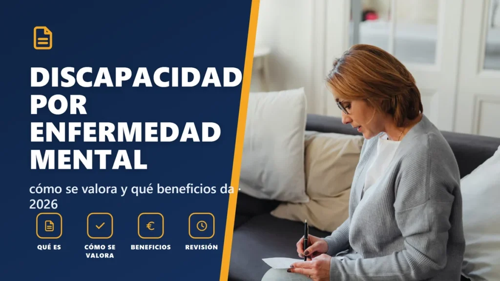Grado de discapacidad por enfermedad mental en 2026: cómo se valora y qué beneficios da