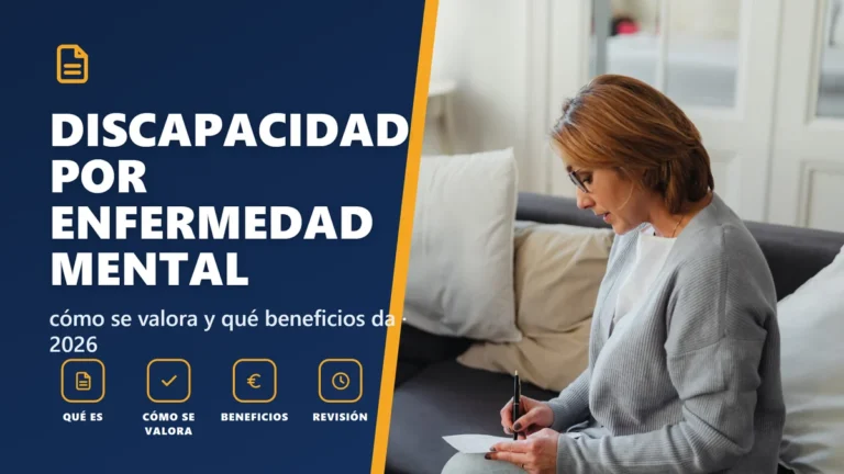Discapacidad por enfermedad mental 2026: cómo se valora