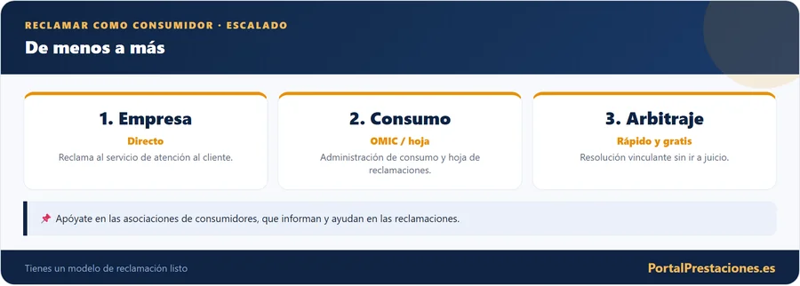 Reclamar como consumidor: escalado