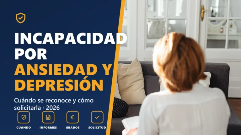 Incapacidad permanente por ansiedad y depresión en 2026
