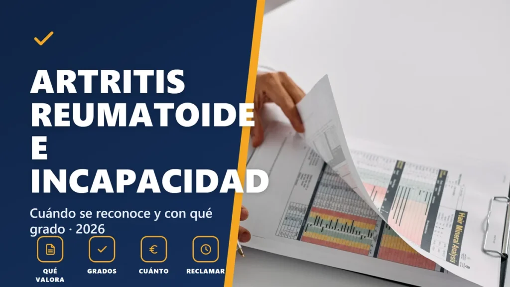 Incapacidad permanente por artritis reumatoide en 2026: cuándo se reconoce y qué grado