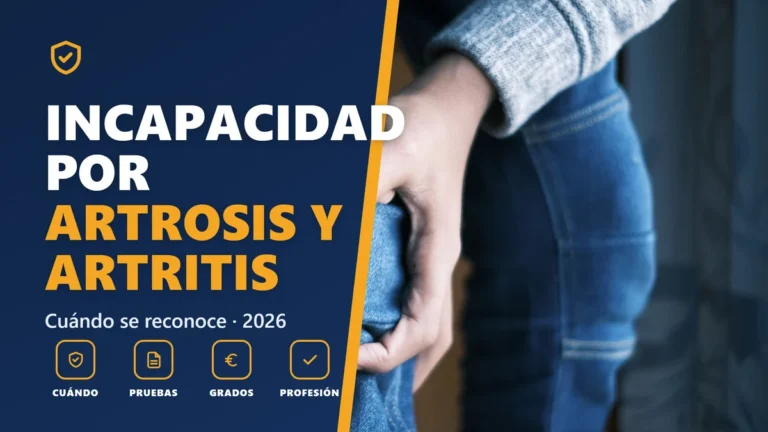 Incapacidad permanente por artrosis y artritis en 2026