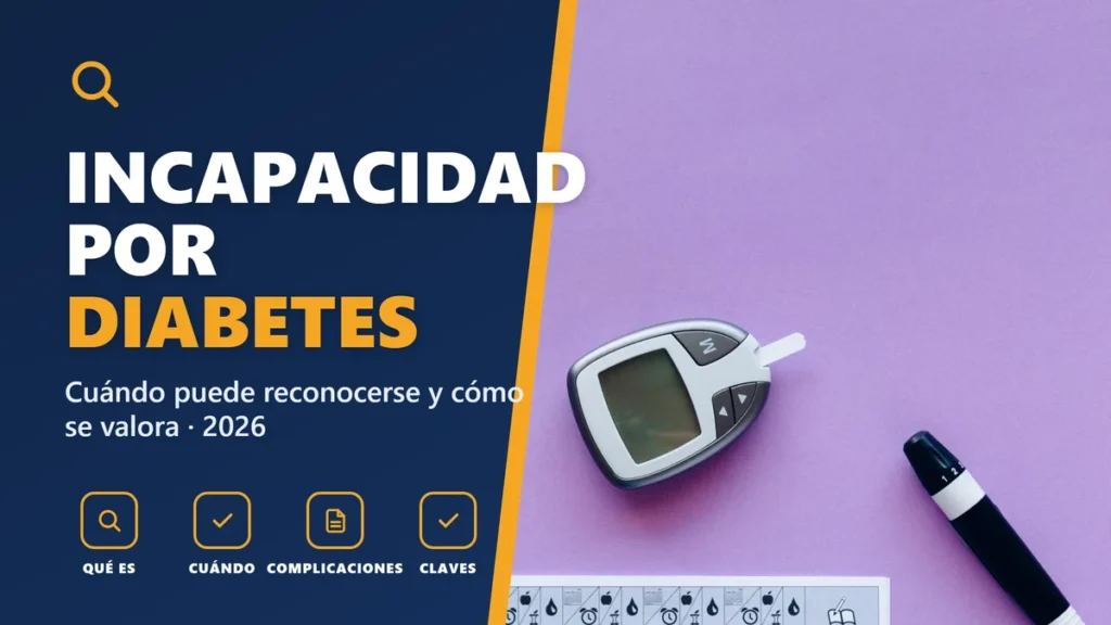 Incapacidad permanente por diabetes en 2026: cuándo puede reconocerse