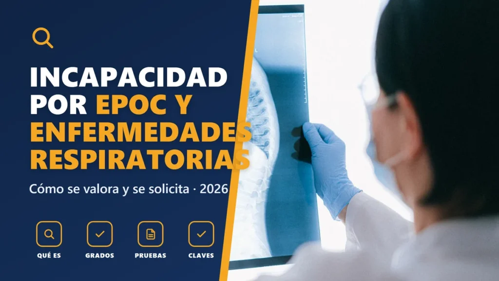 Incapacidad permanente por EPOC y enfermedades respiratorias en 2026