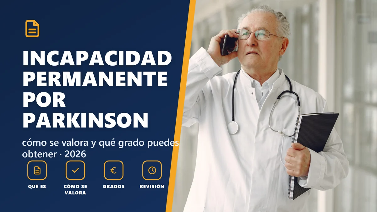 Incapacidad permanente por Parkinson en 2026: cómo se valora y qué grado puedes obtener
