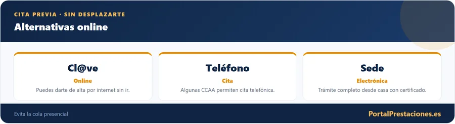 Alternativas online para el alta de demandante