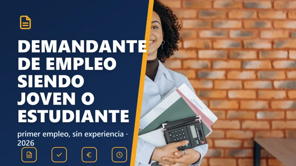 Inscribirse como demandante de empleo siendo joven o estudiante (2026)