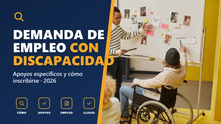 Inscribirse como demandante de empleo con discapacidad