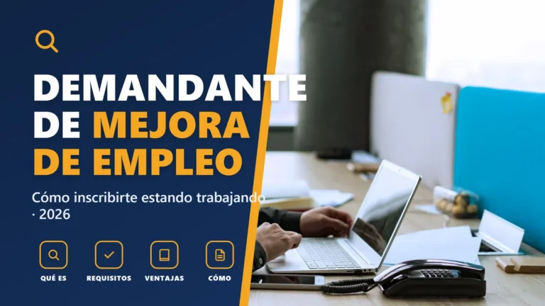 Demandante de mejora de empleo: inscribirte trabajando