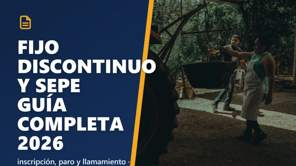 Fijo discontinuo y SEPE: cómo inscribirte y cobrar entre campañas (2026)