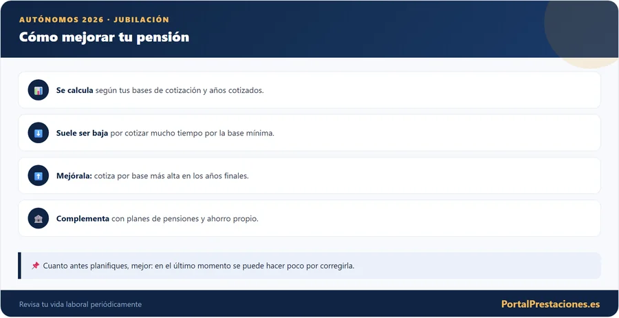 Cómo mejorar la jubilación del autónomo