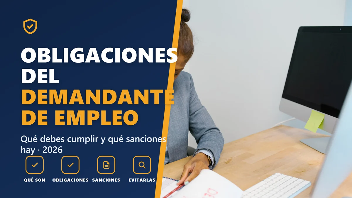 Obligaciones del demandante de empleo en 2026: qué debes cumplir y qué sanciones hay
