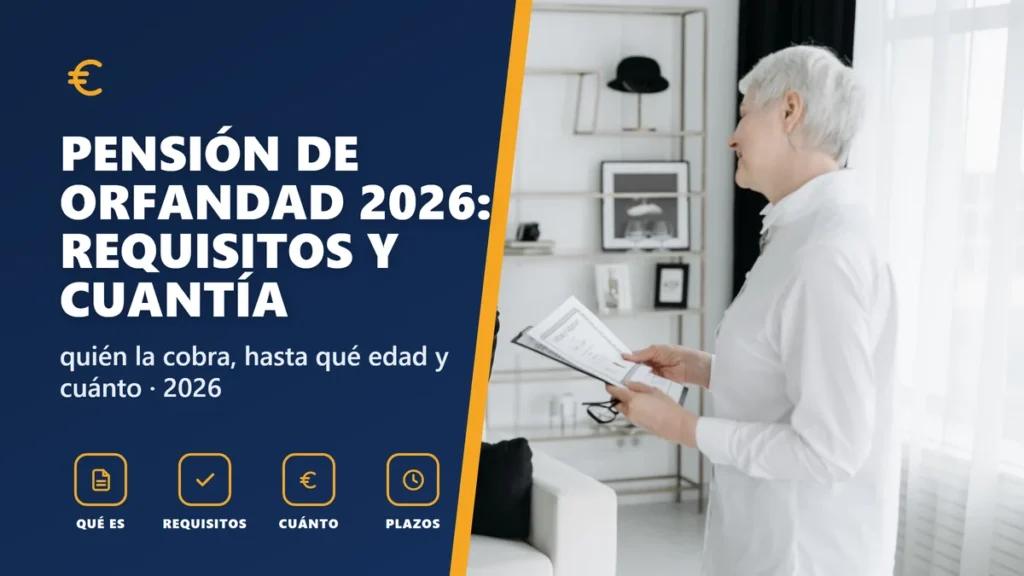 Pensión de orfandad 2026: requisitos, edad y cuantía