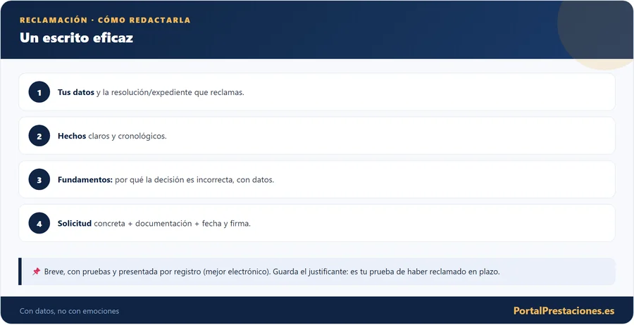 Reclamación: cómo redactarla