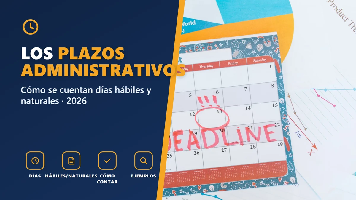 Los plazos administrativos en 2026: cómo se cuentan los días hábiles y naturales