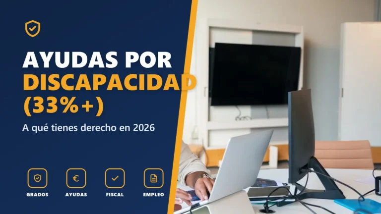Prestaciones por discapacidad del 33 % o más en 2026