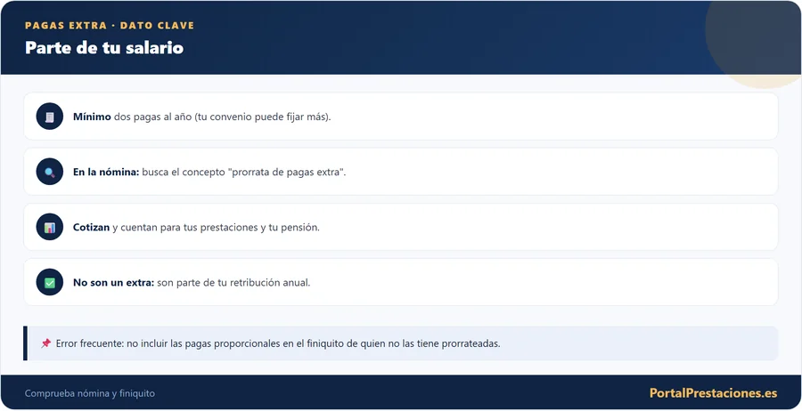 Pagas extra: parte de tu salario