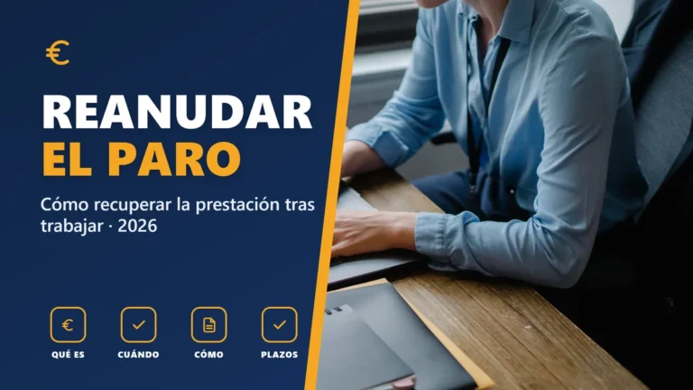 Reanudar la prestación por desempleo en 2026: cómo hacerlo