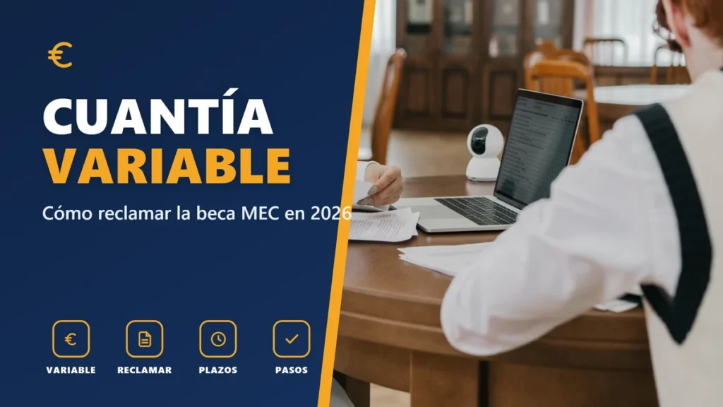CUANTÍA VARIABLE - Cómo reclamar la beca MEC en 2026