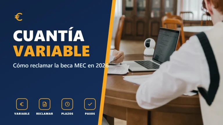 Cómo reclamar la cuantía variable de la beca MEC en 2026