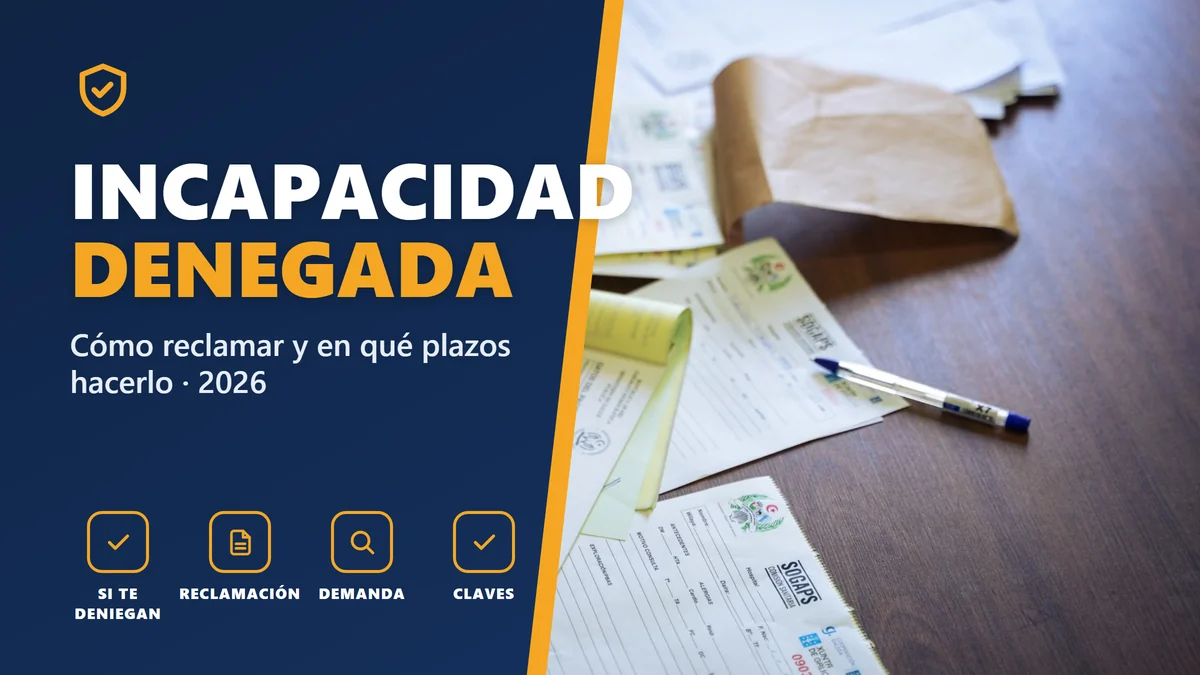 Reclamar una incapacidad permanente denegada en 2026: cómo y en qué plazos