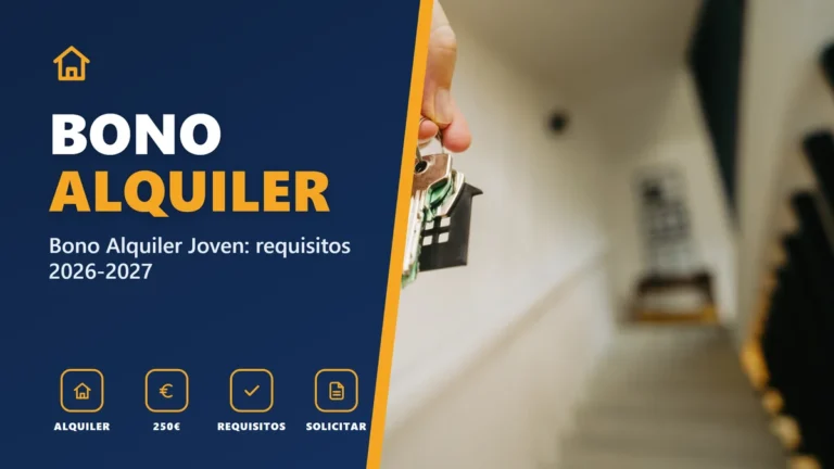 Bono Alquiler Joven 2026-2027: requisitos y cómo pedirlo