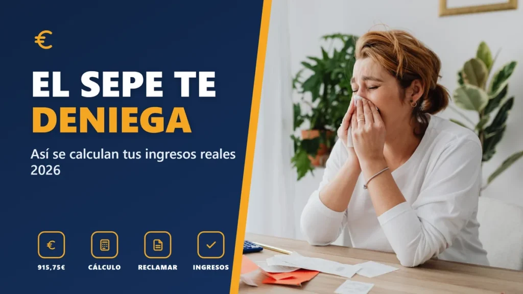 EL SEPE TE DENIEGA - Así se calculan tus ingresos reales 2026