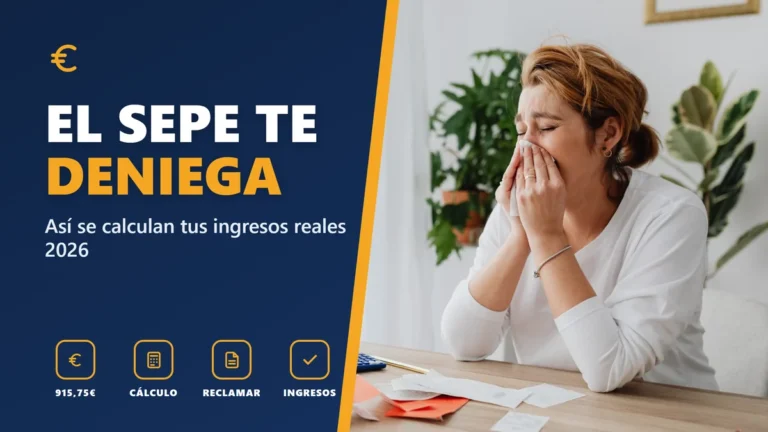 SEPE deniega el subsidio por superar 915,75 €: qué cuenta