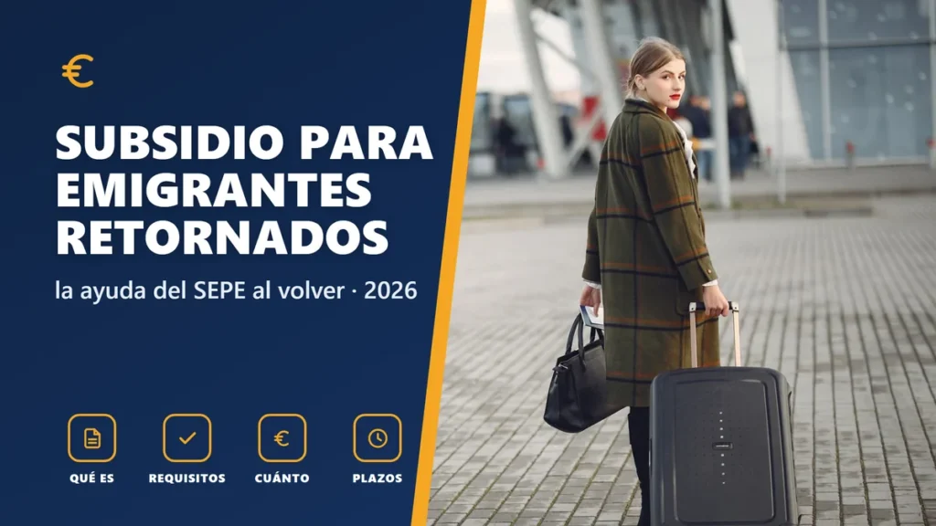 Subsidio para emigrantes retornados 2026: quién lo cobra, requisitos y cómo pedirlo