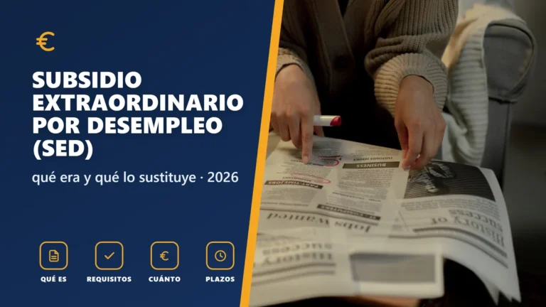 Subsidio extraordinario (SED) 2026: qué era y su sustituto