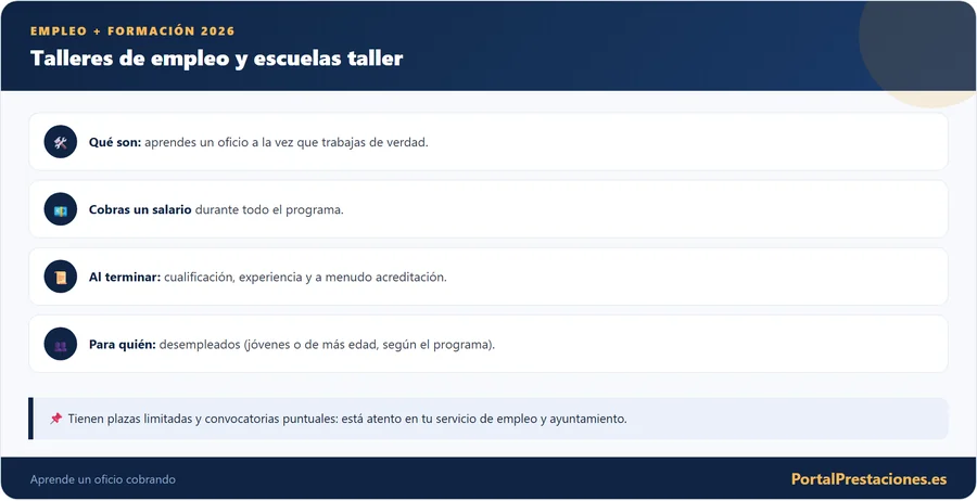 Talleres de empleo y escuelas taller