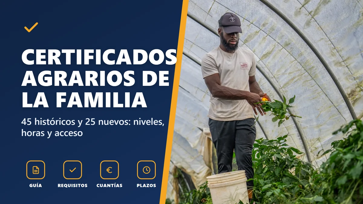 Certificados de profesionalidad agrarios: cuáles hay