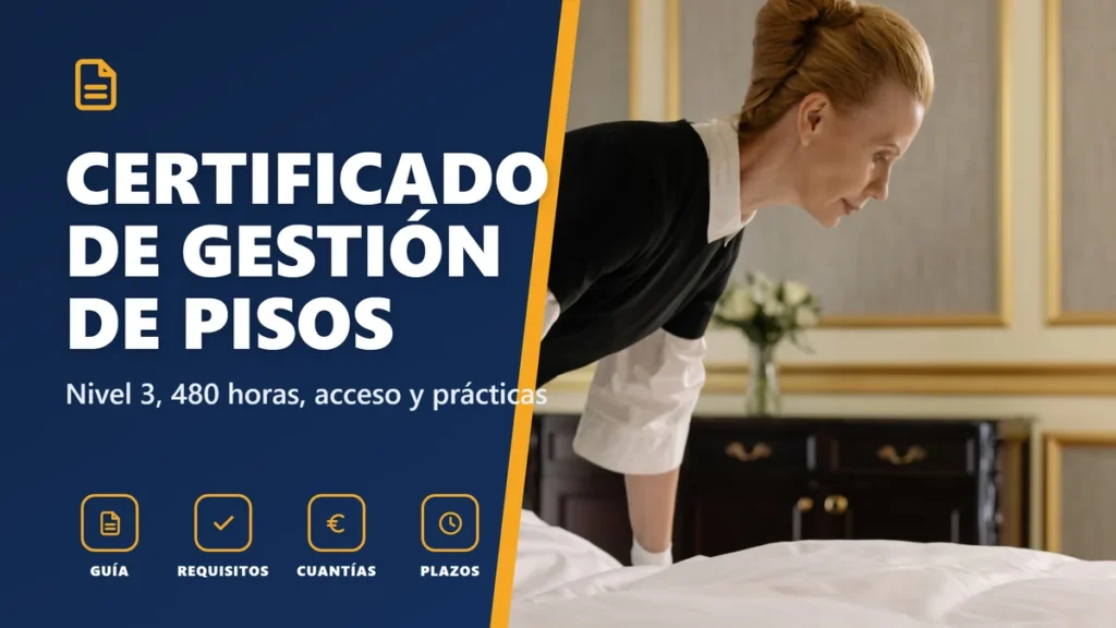 Certificado HOTA0208: gestión de pisos en alojamientos