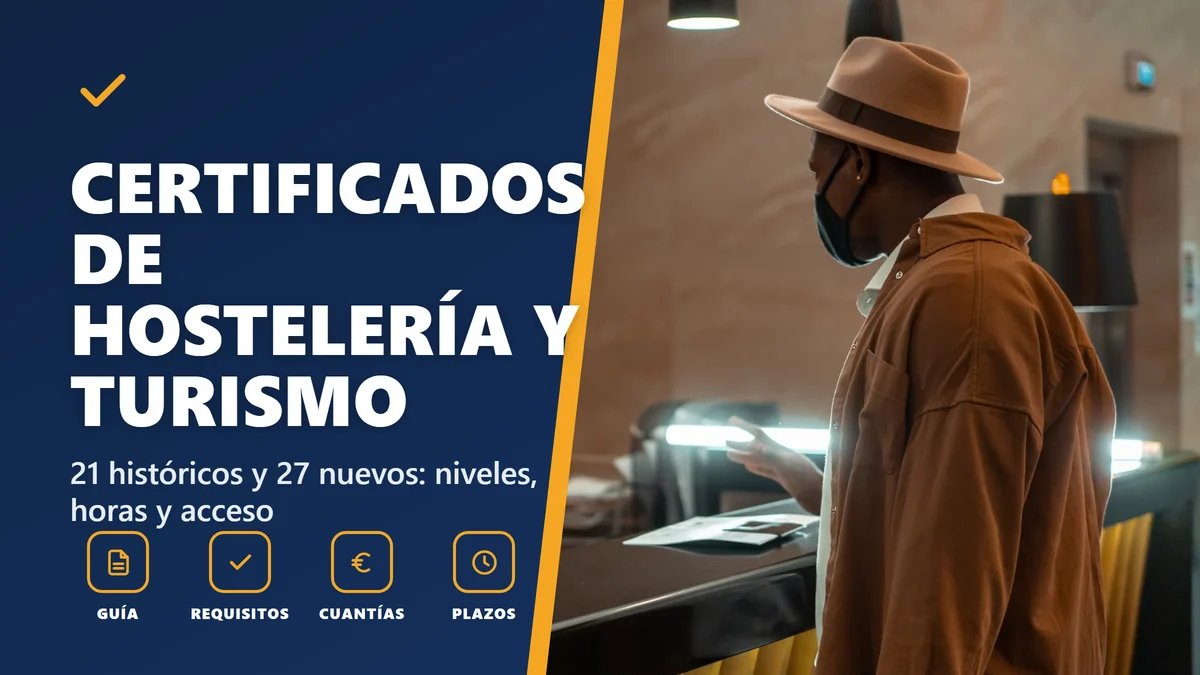 Certificados de profesionalidad de hostelería y turismo