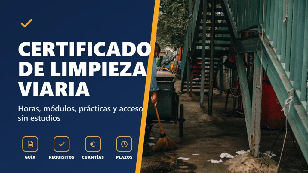 Certificado SEAG0209 de limpieza en espacios abiertos